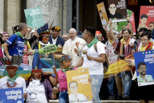 Pope Affirms Catholic Church's Duty To Indigenous Amazonians Hurt By The Climate Crisis